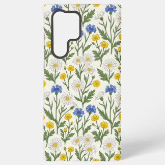 Wildflower Meadow Harmony – Daisy & Cornflower Samsung Galaxy S22 Ultraケース
