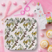 Wildflower Meadow in Light Pink ペーパープレート (パーティー)