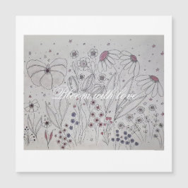 Wildflower Meadow Magnetic Card