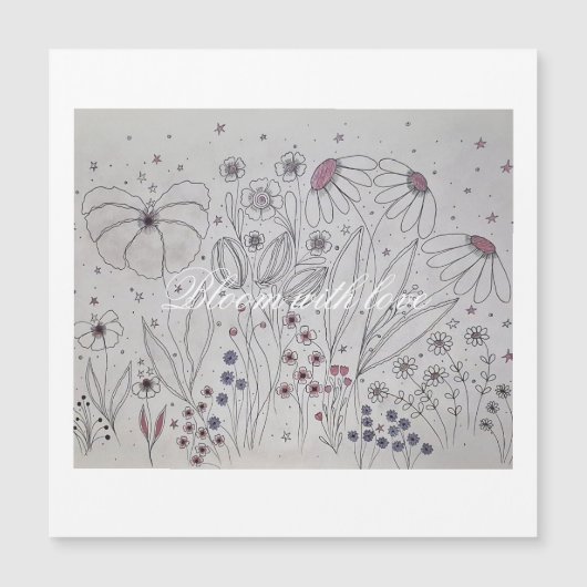 Wildflower Meadow Magnetic Card (正面)