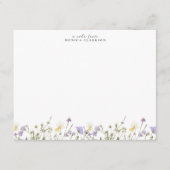 Wildflower Meadow Note Card 招待状 (正面)
