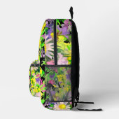 Wildflower Meadow pattern プリントバックパック (右)