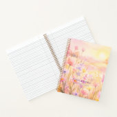 Wildflower Meadow  Personalized Gratitude Journal ノートブック (内部)