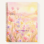 Wildflower Meadow  Personalized Gratitude Journal ノートブック (正面)