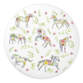 Wildflower Meadow Ponies Ceramic Knob セラミックノブ
