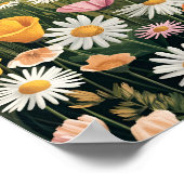 Wildflower Meadow Poster – Colorful Botanical  ポスター (角)