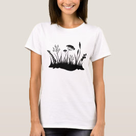 Wildflower meadow silhouette tシャツ