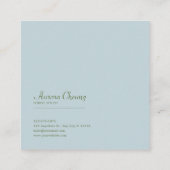 Wildflower Meadow Square Frame Bohemian スクエア名刺 (裏面)