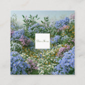 Wildflower Meadow Square Frame Bohemian スクエア名刺 (正面)