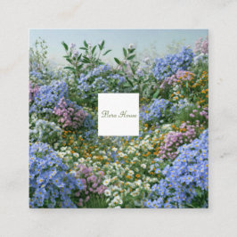Wildflower Meadow Square Frame Bohemian スクエア名刺
