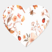 Wildflower Meadow Sticker Collection ハートシール (正面)