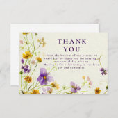 Wildflower Meadow Wedding サンキューカード (正面/裏面)