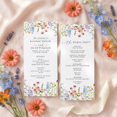 Wildflower Meadow Wedding Program プログラム
