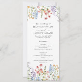 Wildflower Meadow Wedding Program 招待状 (正面)
