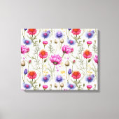 Wildflower Mix Premium Wrapped Canvas キャンバスプリント (正面)