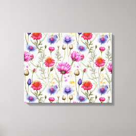 Wildflower Mix Premium Wrapped Canvas キャンバスプリント