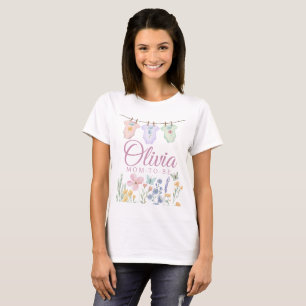 Wildflower Mom-to-be ベビーシャワー Tシャツ