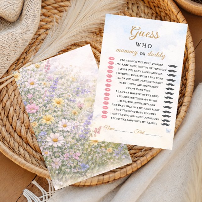 Wildflower Mommy or Daddy Guessing Game (クリエイターアップロード済み)