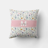 Wildflower Monogram クッション (裏面)