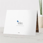 Wildflower monogram wedding photo QR Code サンキューカード (裏面)