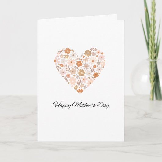 Wildflower Mothers Day Greeting Card カード (正面)