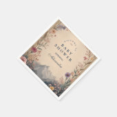 Wildflower Mountain Baby Shower スタンダードカクテルナプキン (角)