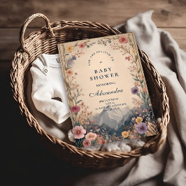 Wildflower Mountain Baby Shower 招待状
