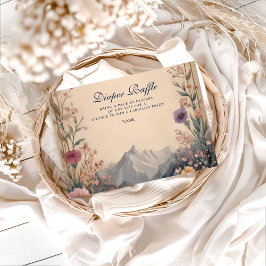 Wildflower Mountain Baby Shower Diapper Raffle  エンクロージャーカード