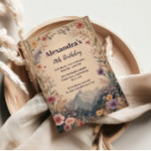 Wildflower Mountain Birthday 招待状