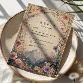Wildflower Mountain Botanical Wedding 出欠カード