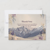 Wildflower Mountain Milestone Celebration サンキューカード (正面)