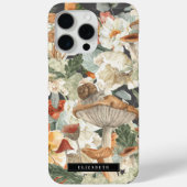 Wildflower Mushroom | ボヘミアンの秋の森のモノグラム Case-Mate iPhoneケース (裏面)