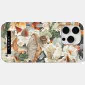 Wildflower Mushroom | ボヘミアンの秋の森のモノグラム Case-Mate iPhoneケース (裏面 (横))