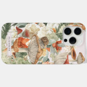 Wildflower Mushroom | ボヘミアンの秋の森のモノグラム Case-Mate iPhoneケース (裏面 (横))