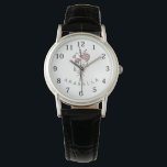Wildflower Name 腕時計<br><div class="desc">Personalized Round Watch are perfect for yourself, or as a gift! These are also the perfect bride's gift or proposal gift.</div>