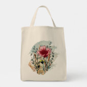 Wildflower Paint Splatter Tote Bag トートバッグ (裏面)