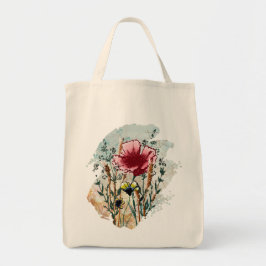 Wildflower Paint Splatter Tote Bag トートバッグ