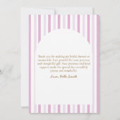 Wildflower Pastel Bridal Shower Custom Thank You  サンキューカード (裏面)