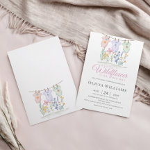 Wildflower Pastel Floral ベビーシャワー