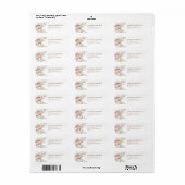 Wildflower pastel floral spring garden Wedding  ラベル (フルシート)