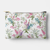 Wildflower Pastel Spring Floral Pattern アクセサリーポーチ (正面)