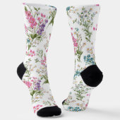 Wildflower Pastel Spring Floral Pattern ソックス (傾斜あり)