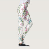 Wildflower Pastel Spring Floral Pattern  レギンス (右)