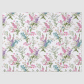 Wildflower Pastel Spring Floral Pattern 薄葉紙 (正面)