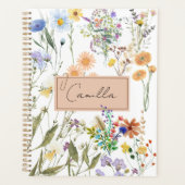 Wildflower Personalized Journal Customized Noteboo プランナー手帳 (正面)