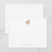 Wildflower Personalized Notecards - Thank You Card ノートカード (正面/裏面)