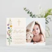 Wildflower Photo Baptism 招待状 (スタンド正面)