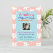 Wildflower Photo Preschool Graduation Party 招待状 (スタンド正面)