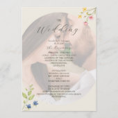 Wildflower Photo Wedding Program プログラム (正面)