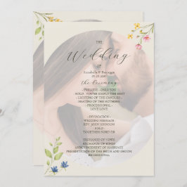 Wildflower Photo Wedding Program プログラム